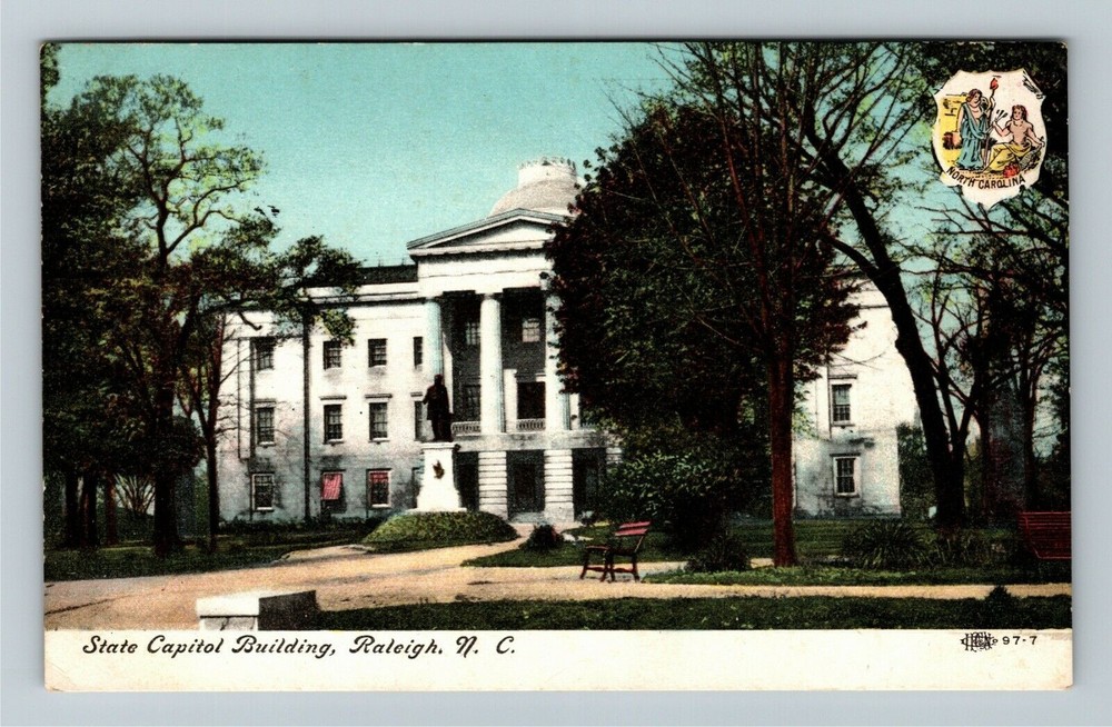 Raleigh NC-North Carolina, State Capitol Building Vintage Souvenir Postcard