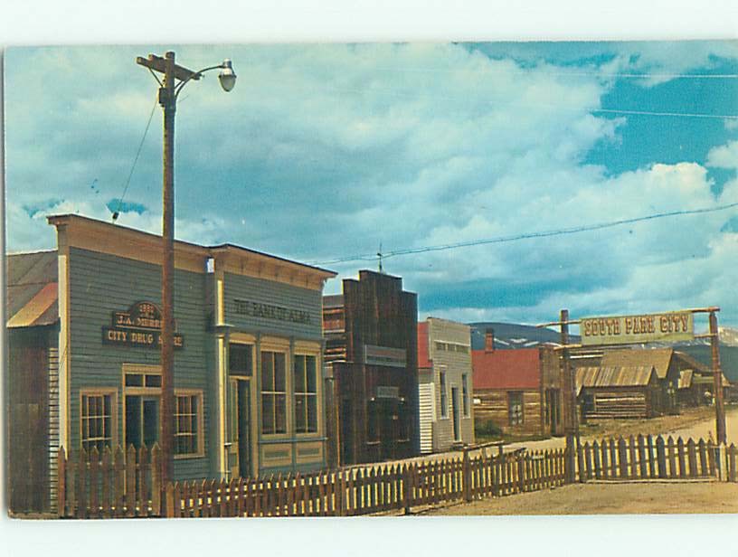 Unused Pre-1980 STREET SCENE South Park City - Fairplay Colorado CO hp1857@