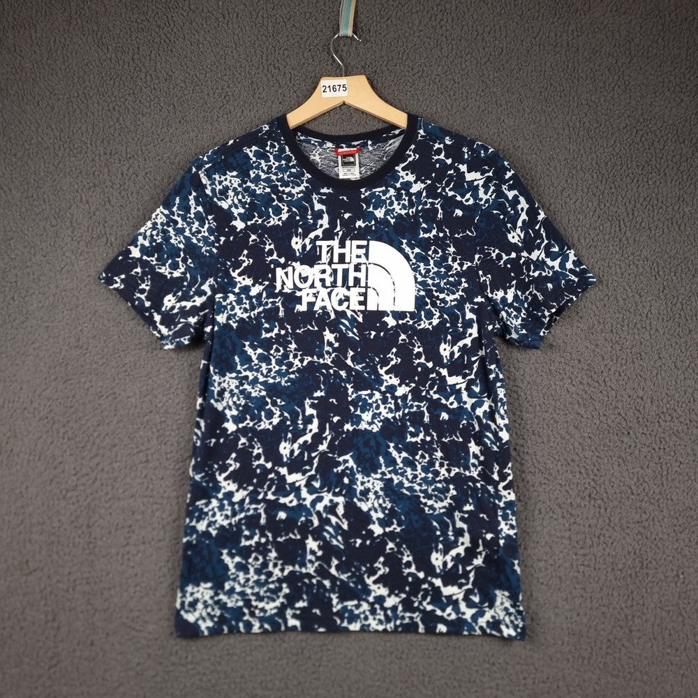 THE NORTH FACE T Shirt Mens M Medium Camo Camouflage Crew Neck Short Sleeve