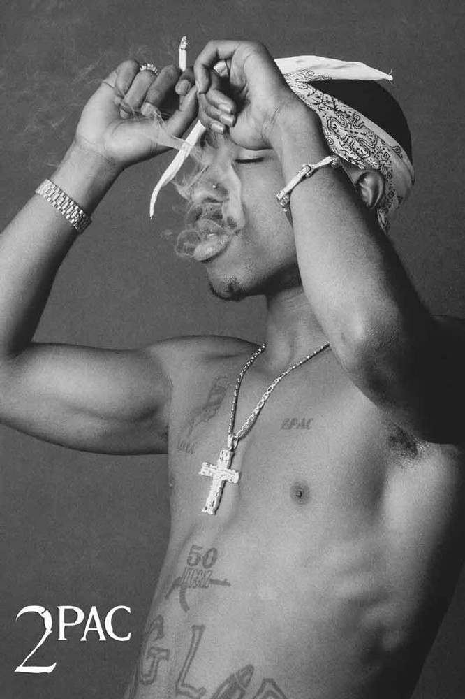 New Tupac Shakur - Smoke Poster  Music Poster, Art Wall Decor, Home Decor