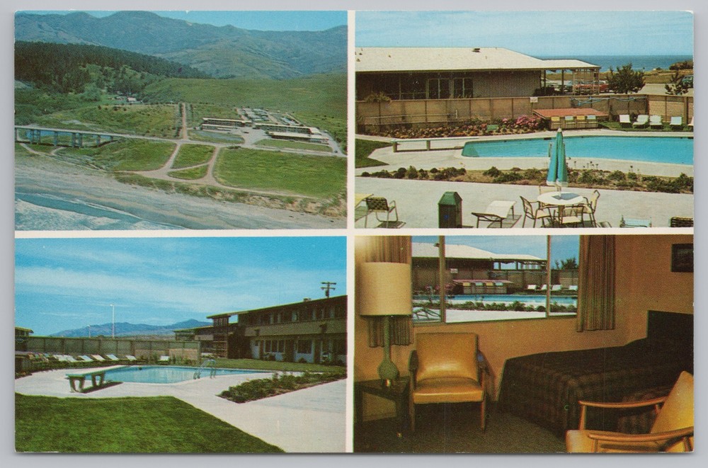 San Simeon Lodge~Ocean Front Scenery~California~Don H Korntved Pub~Vintage PC