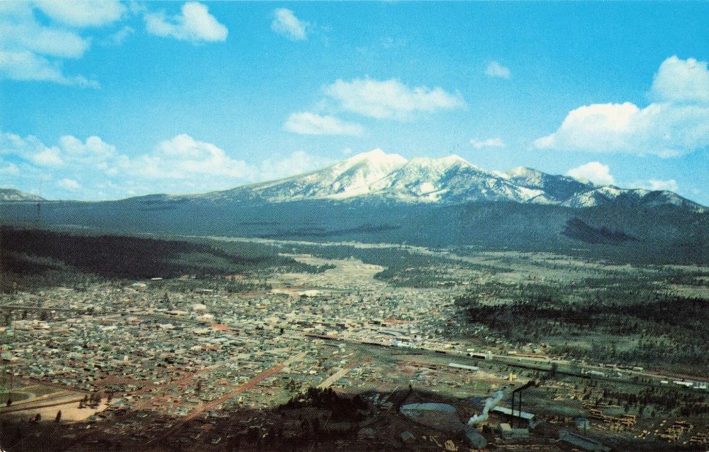 Aerial View of Flagstaff Arizona AZ - Postcard
