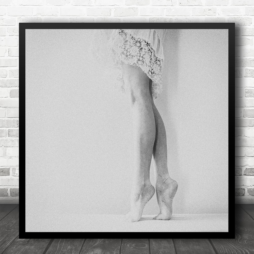 Lace Dress Mood Feeling Delicate Legs Person Feet Toes Floor Square Print