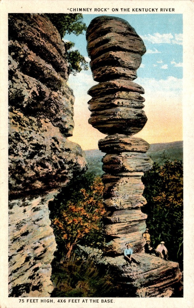 Chimney Rock, Kentucky River, High Bridge, Louisville, KY. Postcard