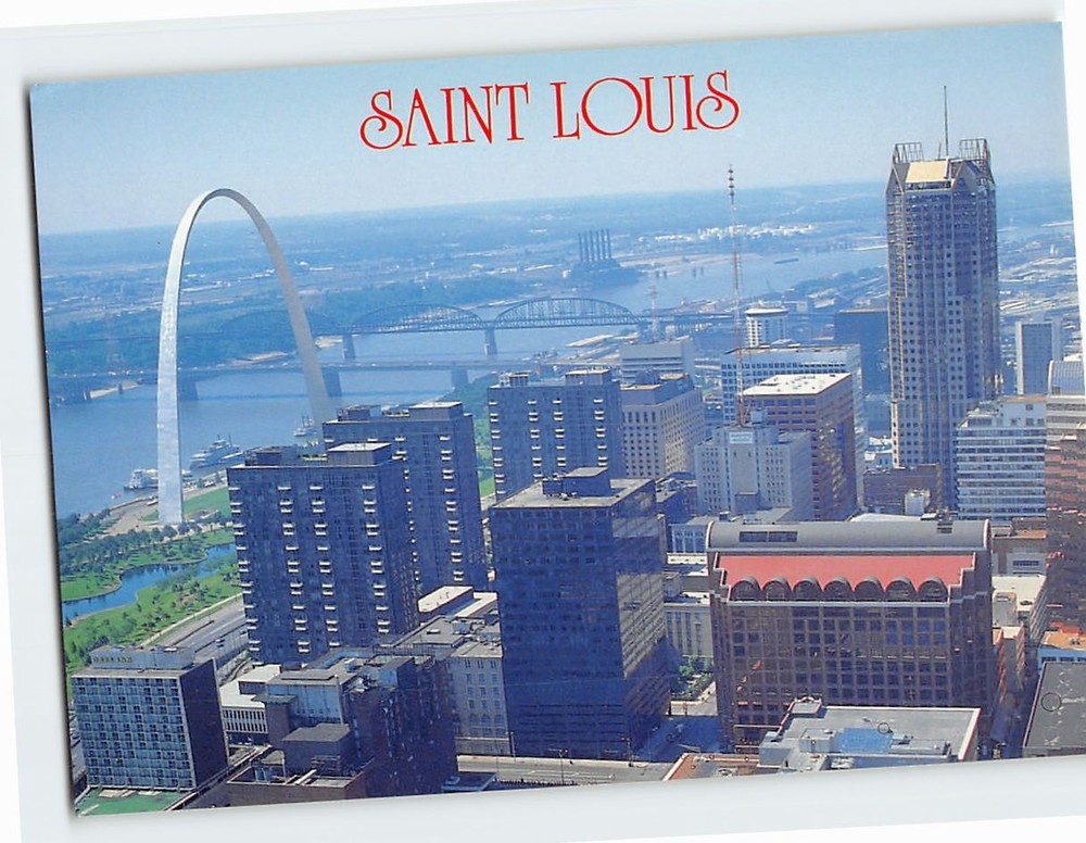 Postcard Aerial View St. Louis Missouri USA