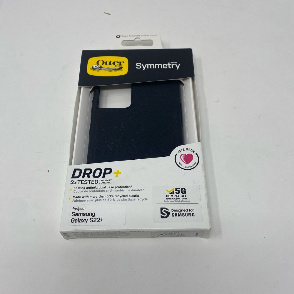 OtterBox Symmetry Series Case for Samsung Galaxy S22+ - Black (Model 77-86478)
