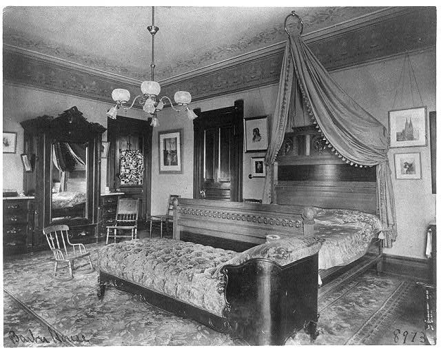 Washington D.C. Barber House Belmont Bedroom 1890s Canopy Bed Interior