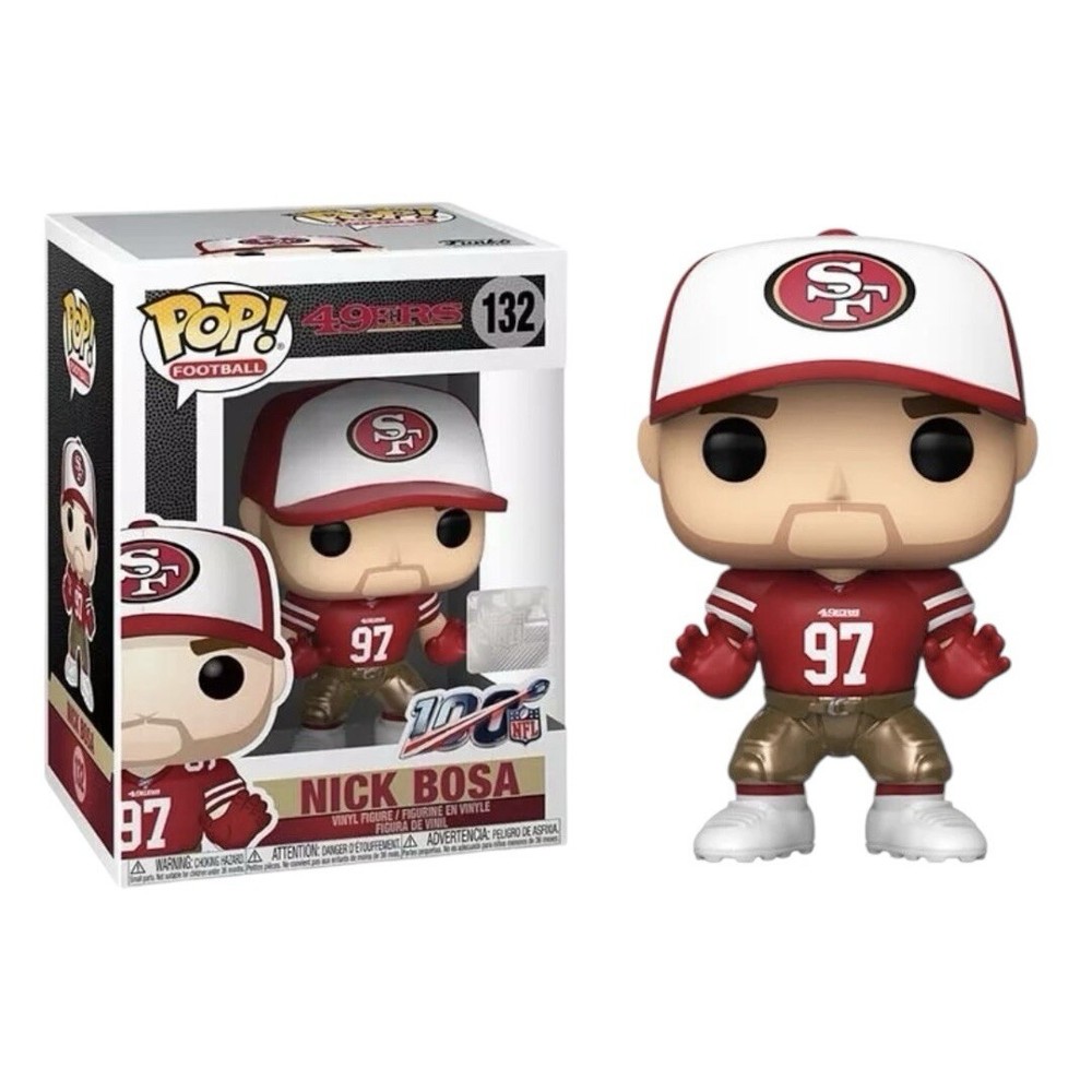 Funko Pop! NFL 49ers Nick Bosa (Home Jersey) Vinyl Figure #132