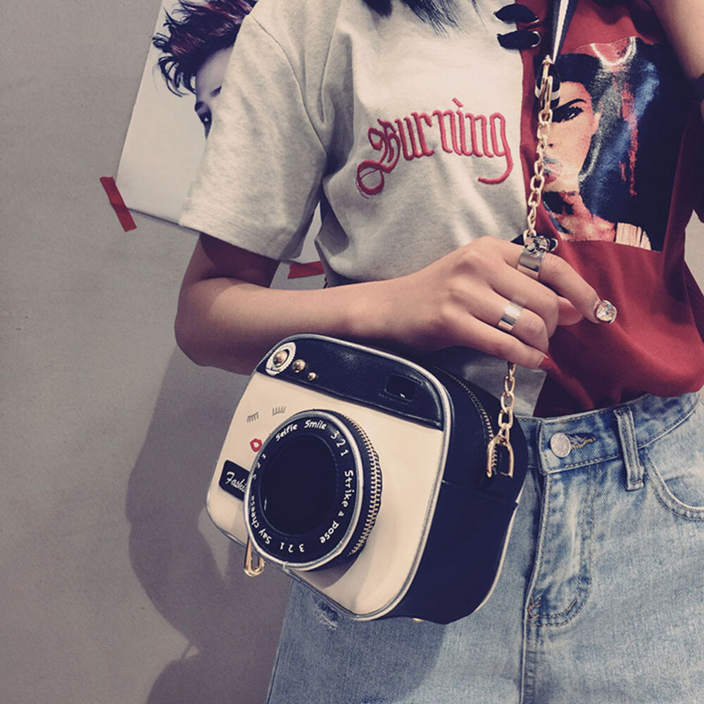 Vintage Camera Purse Coin Handbag Phone Wallet Holder Chic