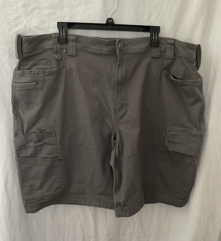 duluth trading Cargo Shorts Size 46 Gray 7 Pocket