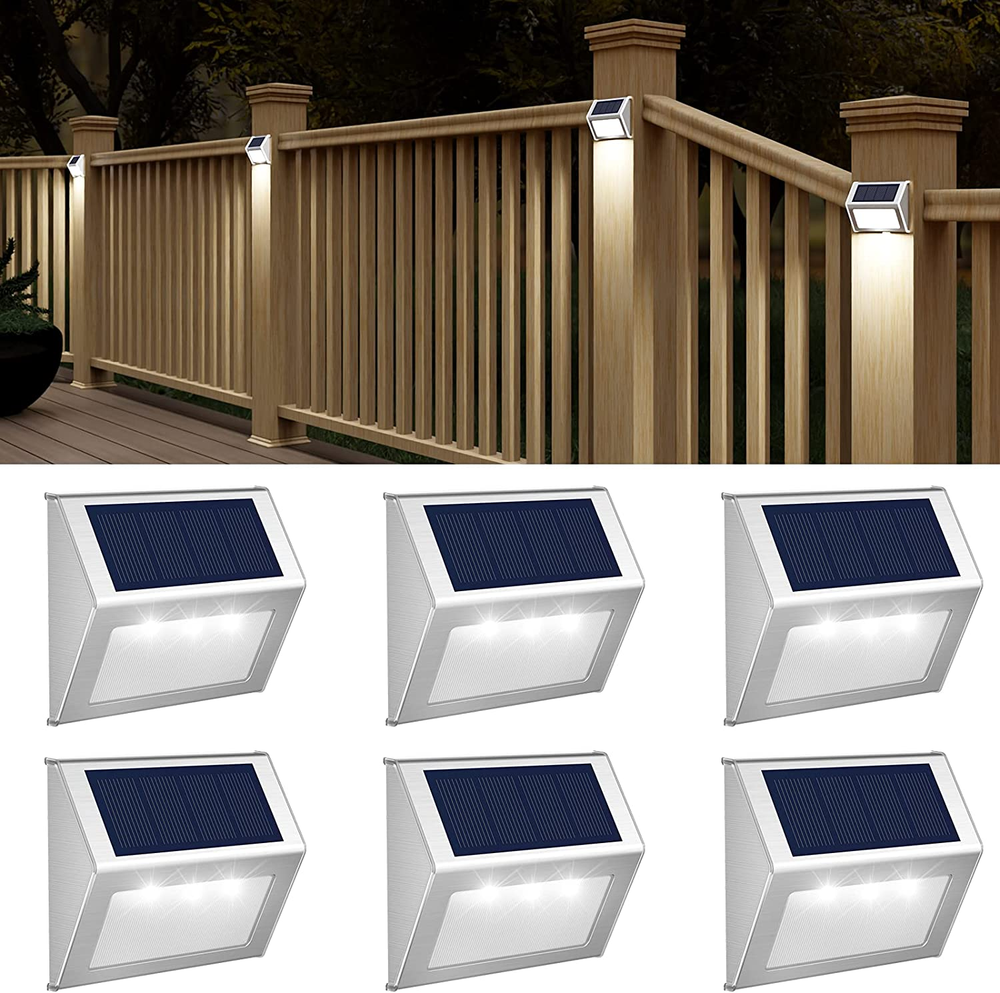 Solar Powered Waterproof Outdoor Deck Lights for Fence Posts