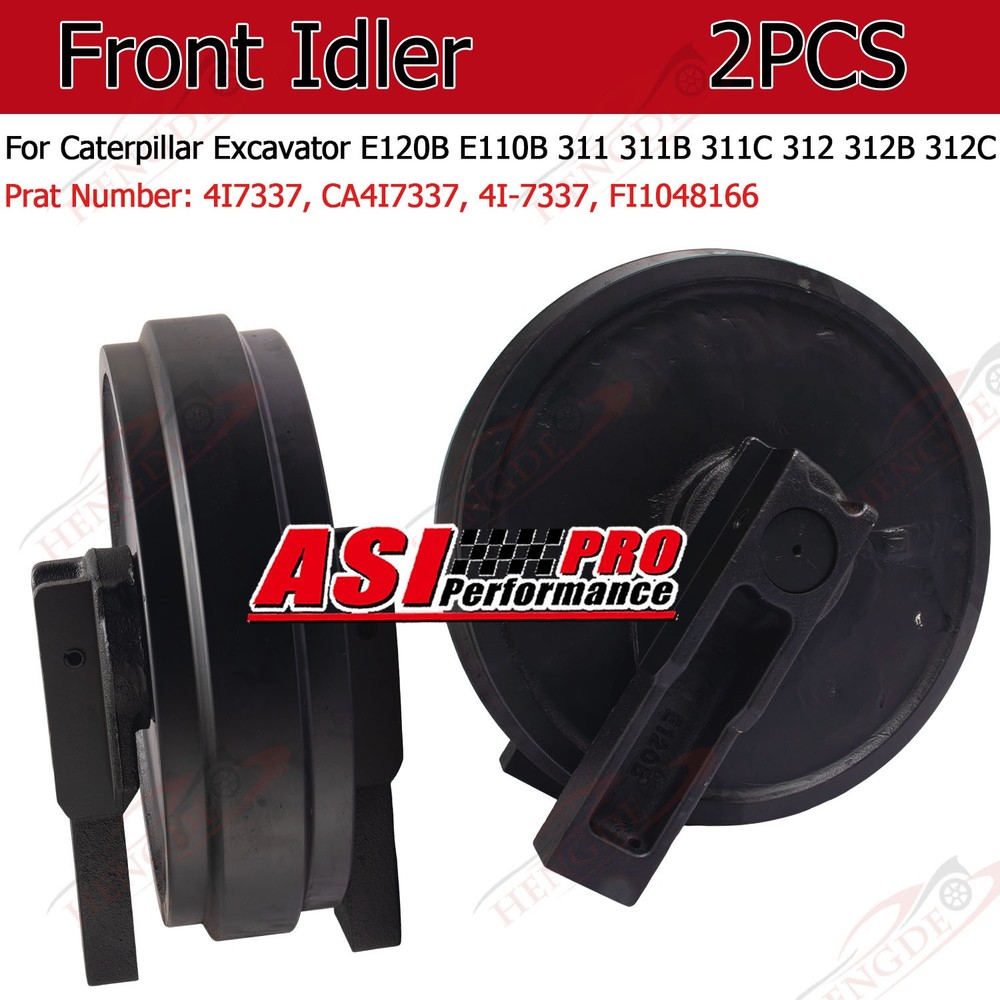 2pcs Front Idler For Caterpillar 311 312 E110B E120B Excavator 4I7337 FI1048166