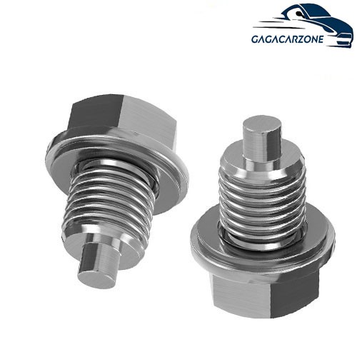 2PCS M14x1.5 Universal Car Engine Magnetic Oil Drain Plug Screw Nut Bolt Sumps