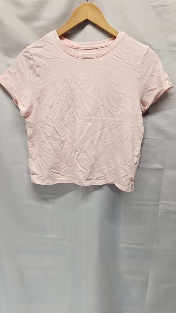 Womens Old Navy Bestee Size Large Pink Cropped Tee