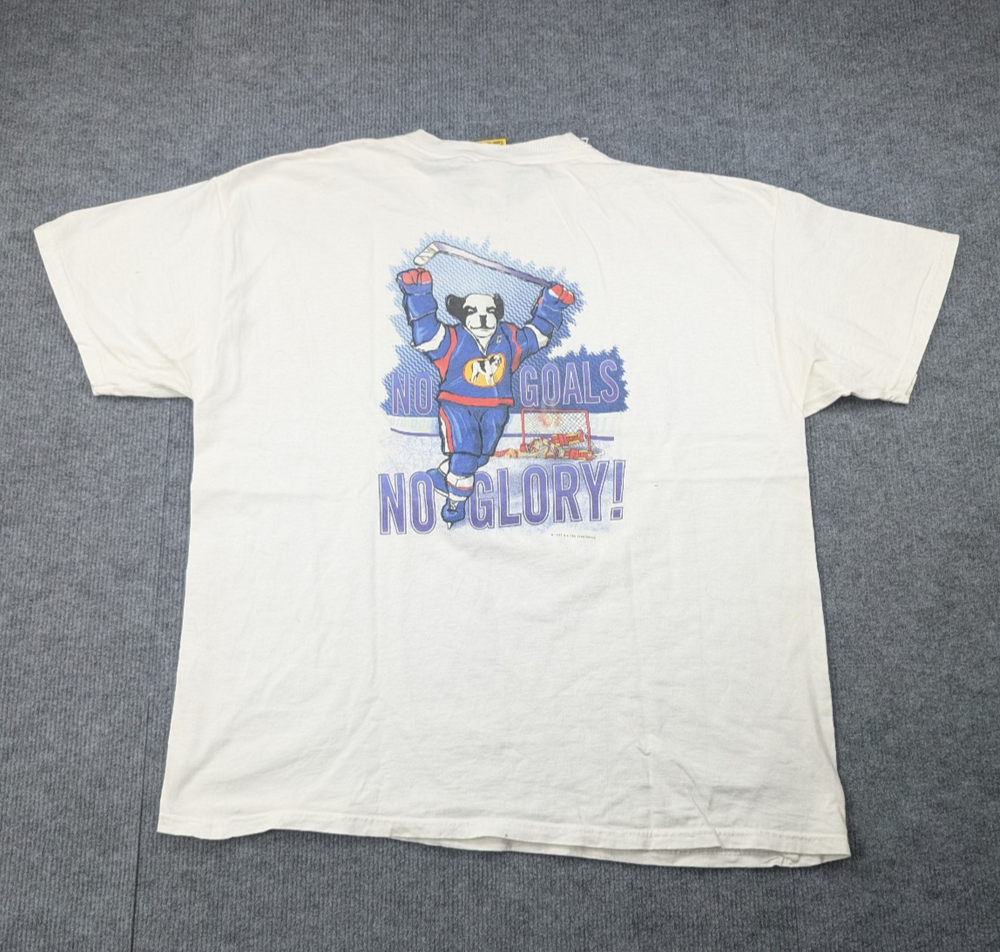 Big Dogs Shirt Mens XL Hockey Goals No Glory Vintage 90s Graphic Novelty Bill