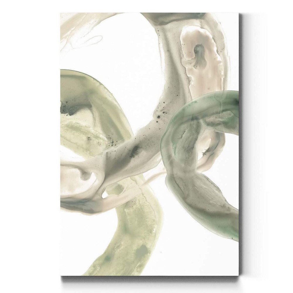 Portrait Canvas Wall Art: Neutral Geometric, Bright Fractal Floral, Modern Mu...
