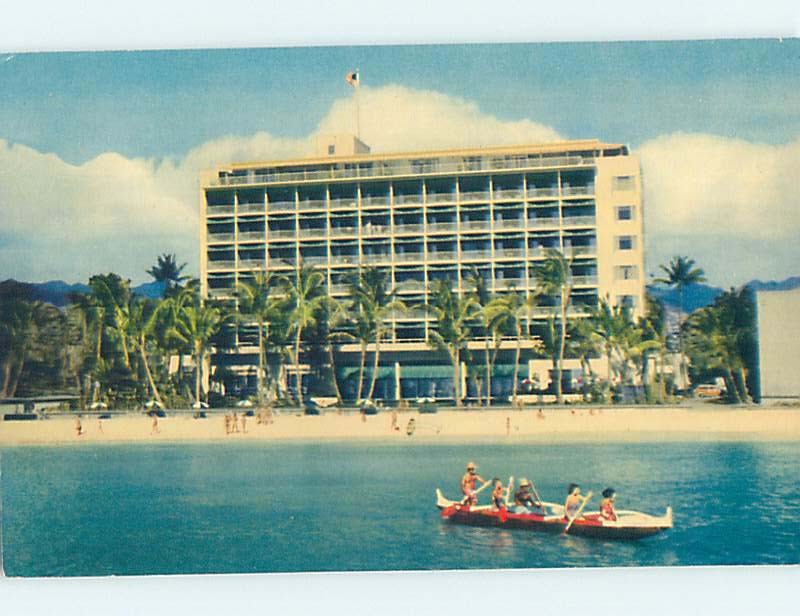 Unused Pre-1980 HOTEL SCENE Waikiki - Honolulu Hawaii HI B0355