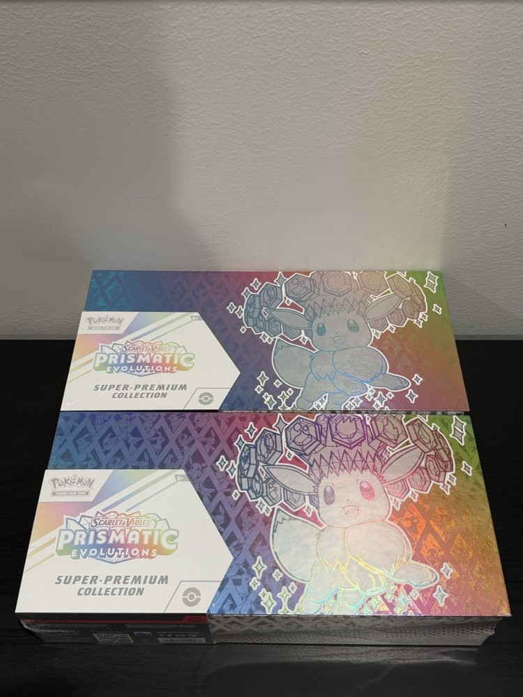 Pokemon TCG Prismatic Evolutions SPC Super Premium Collection SEALED Lot of 2