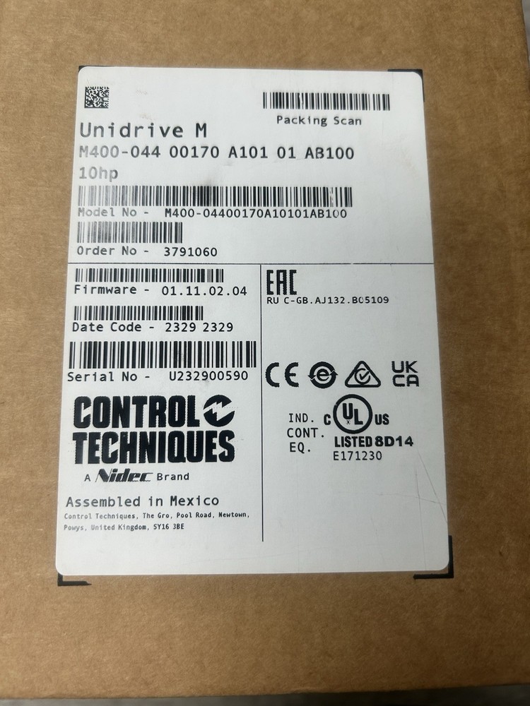 NEW Control Techniques Unidrive M400 AC Drive 10HP VFD M400-04400170A101