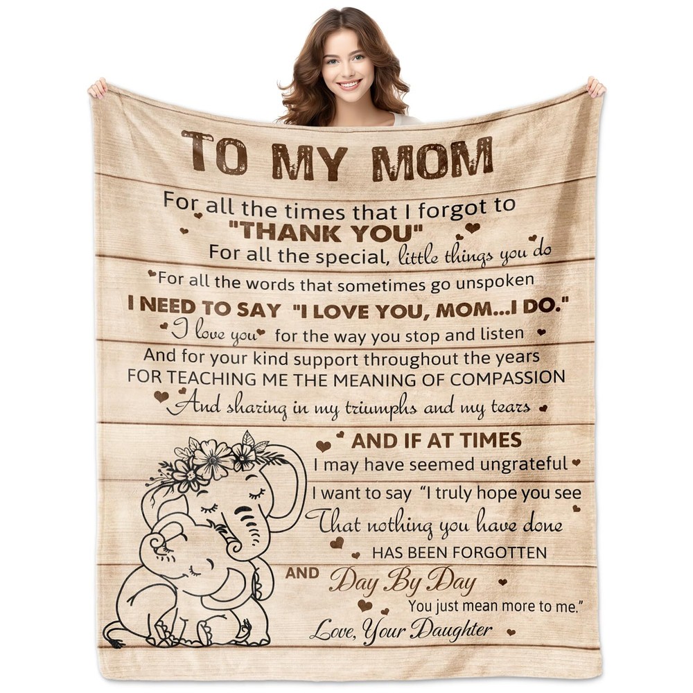 Mom Gifts from Daughter, Gifts for Mom Blanket 60