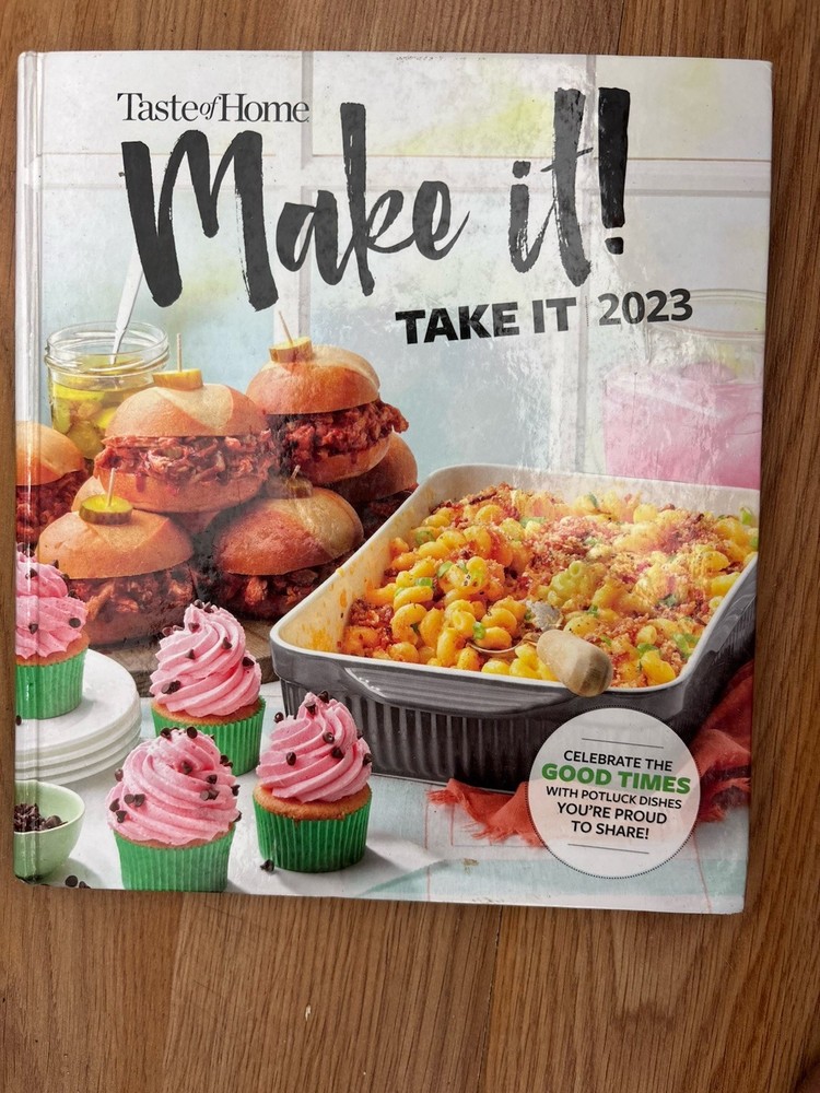 Taste of Home Make It! Take It 2023 Hardcover Cookbook Potluck Recipes