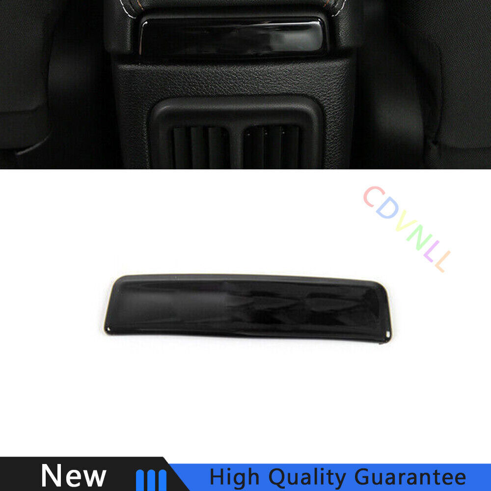 For Jeep Compass 17-20 Bright Black Central Console Storage Box Rear Cover Trim