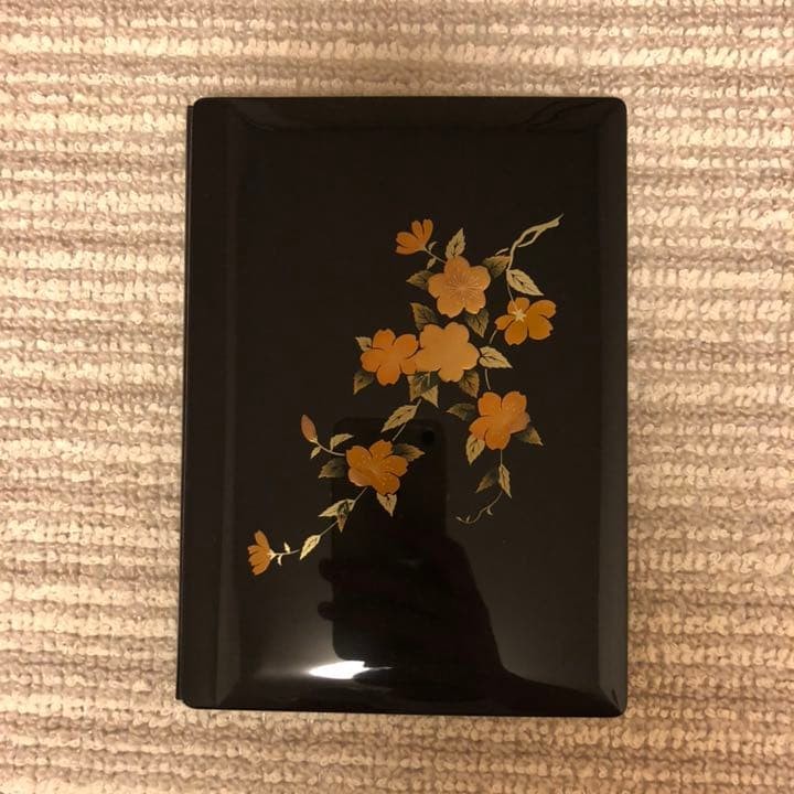 Aizu Lacquer Address Book Black Unused