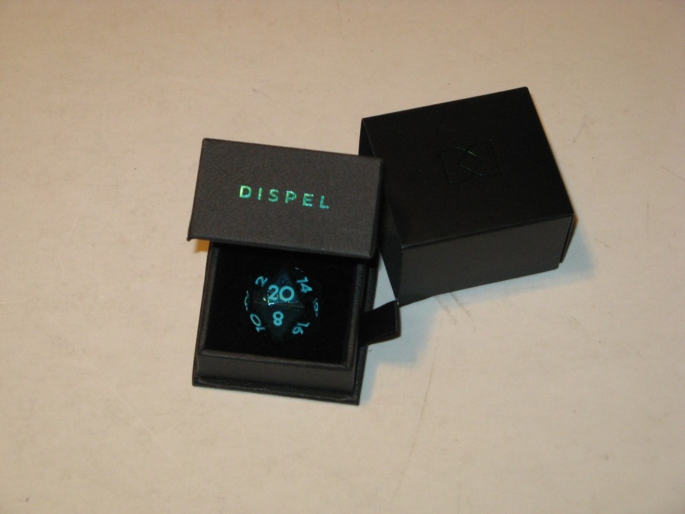 Dispel Dice Deep Sea d20 RPG Die with Presentation Box Free RPG Day 2025 D&D