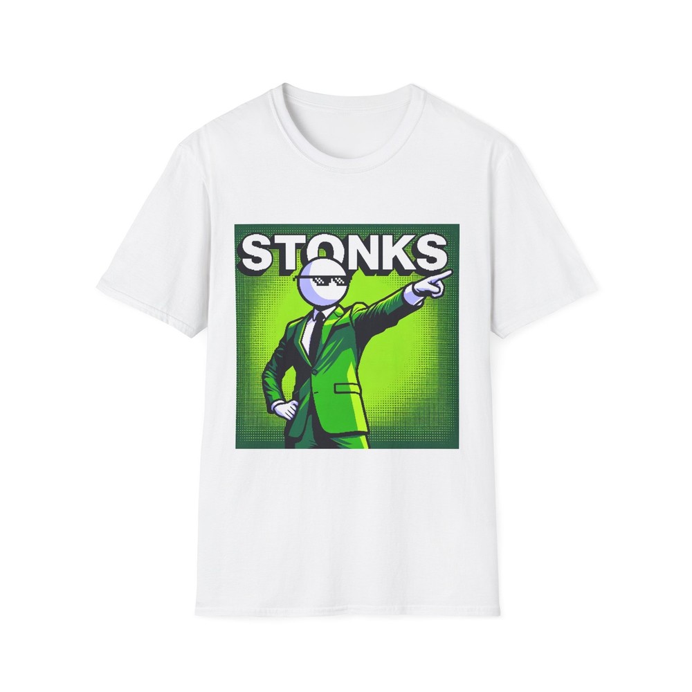 Stonks Only Go Up Funny Trader Tee