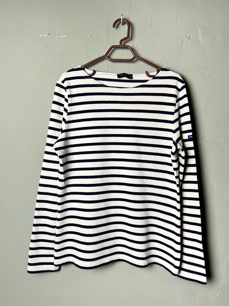 Saint James Striped Long Sleeve Breton Shirt XS