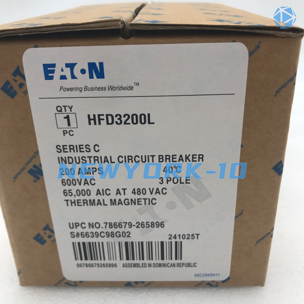 1PCS New Eaton HFD3200L Circuit Breakers