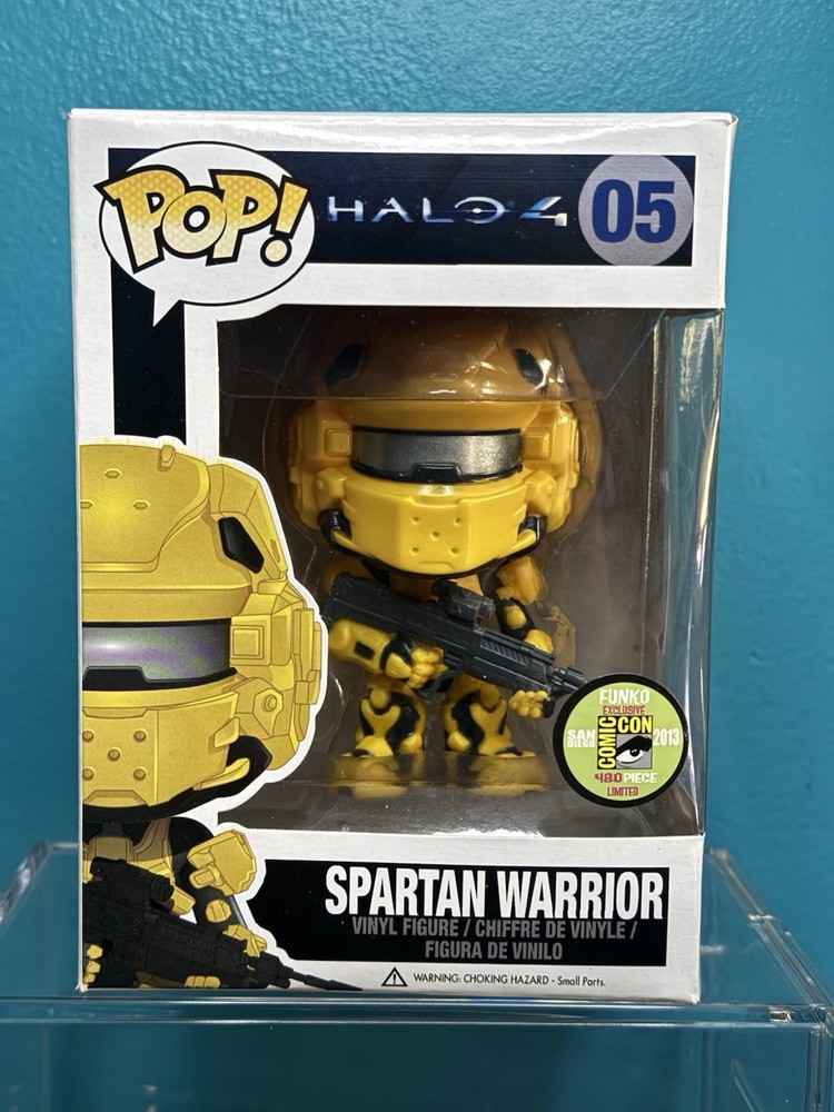 Funko Pop Halo 4 Yellow Spartan Warrior #05 2013 SDCC Exclusive Limited To 480
