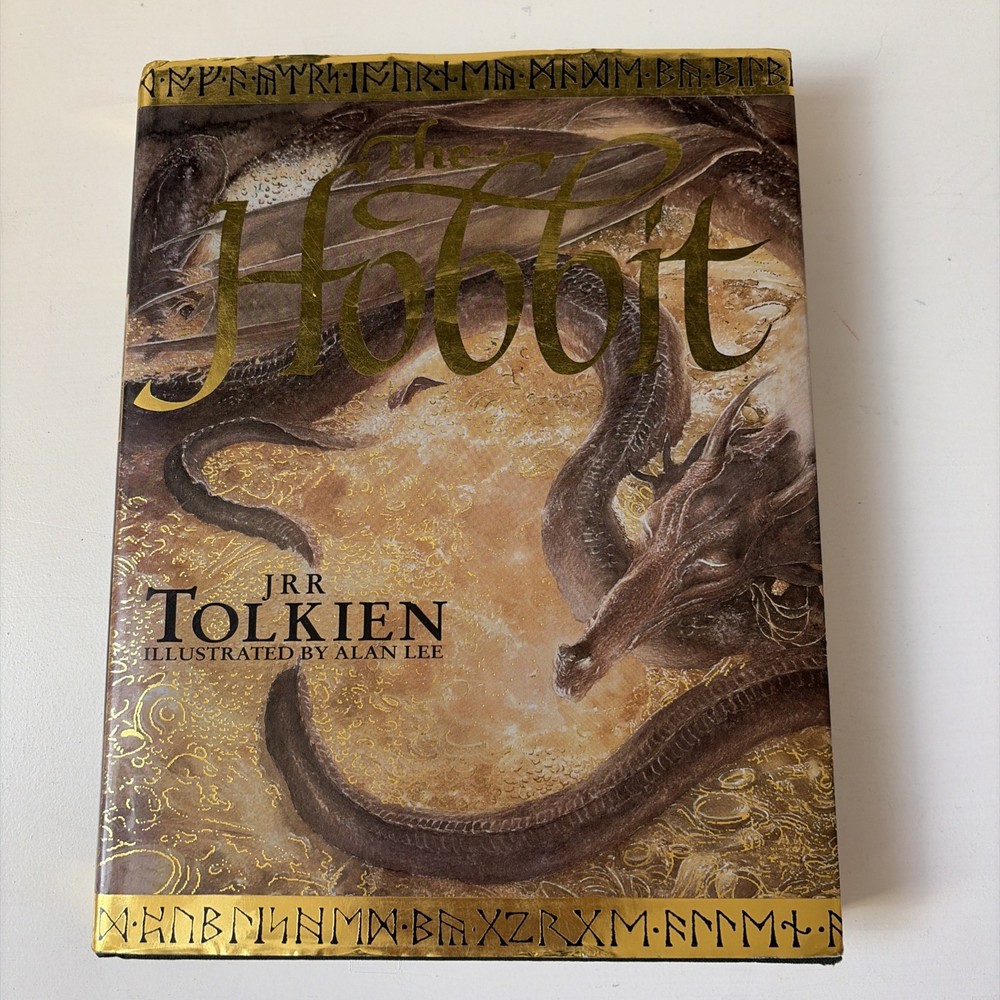 The Hobbit JRR Tolkien Hardcover Alan Lee Illustrated 1997 HOUGHTON MIFFLIN ed.