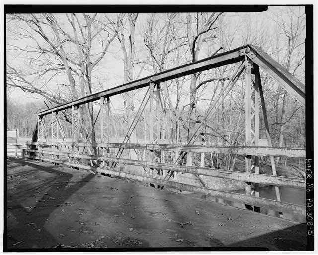 Photo:Timber Truss Bridge Deck Detail Bituminous Over Timber 1900s