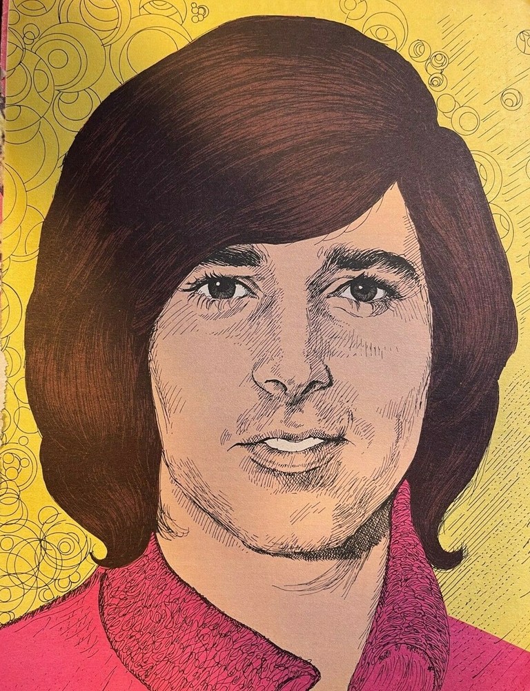 1971 Vintage Magazine Illustration Singer Bobby Sherman