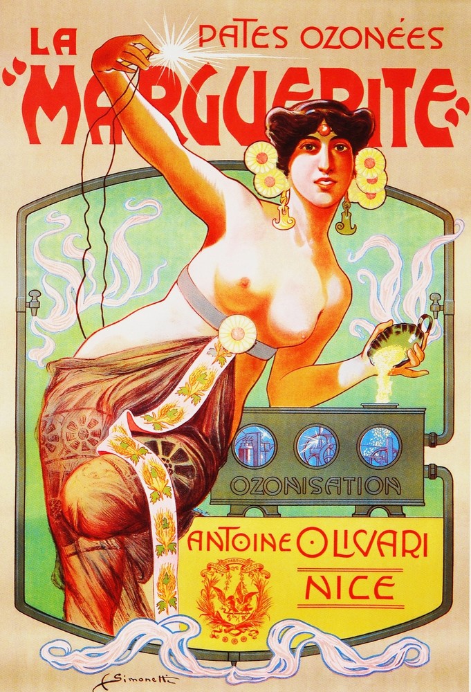 La Marguerite Antoine Olivari Ad Decorative Poster.Fine Graphic Art Design. 2994