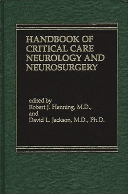 Handbook of Acute Critical Care Neurology (Hardback or Cased Book)