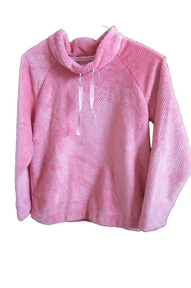 MUK LUKS Pink Fleece Ultra Soft Oversize Top Small NWOT Cozy Warm