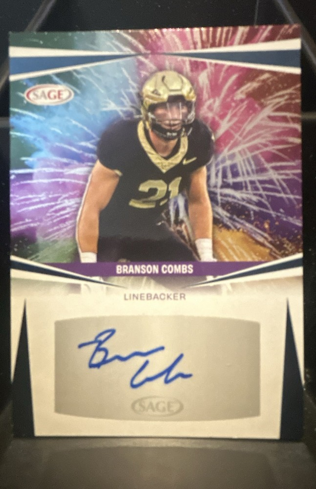 2025 Sage Low Series - Autographs Branson Combs #A-BC Blue (AU, RC)