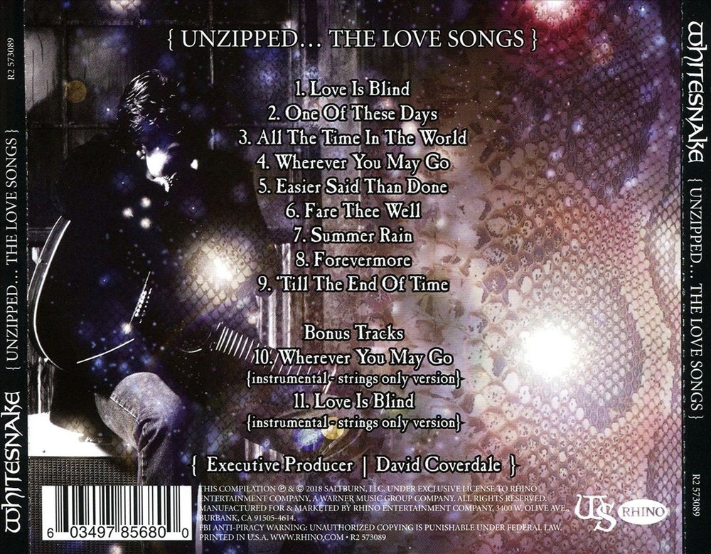 Whitesnake Unzipped New Cd