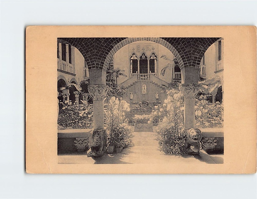 Postcard The Court Isabella Stewart Gardner Museum Boston Massachusetts USA