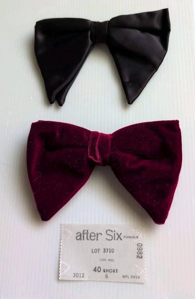 Oversized Bow Ties for Men, Mens Bow Tie Adjustable Clip on Pre-Tied Bowtie Soli