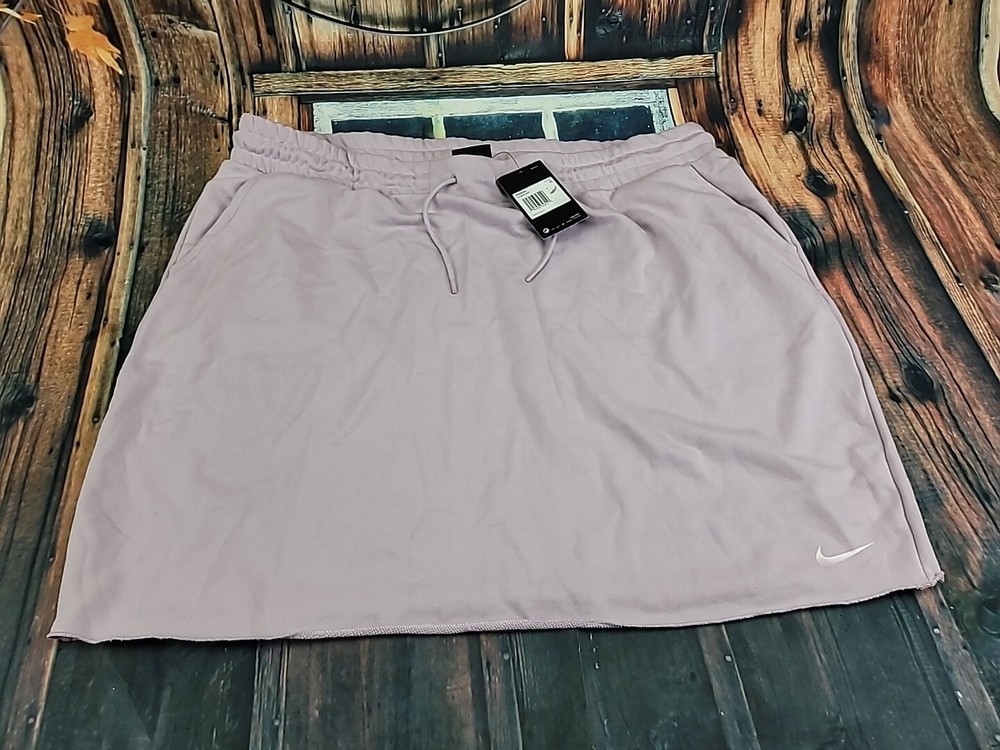 Nike Plus Size 2X Skirt Icon Clash Drawstring Waist Sweats Skirt Pink DH3016 (F)