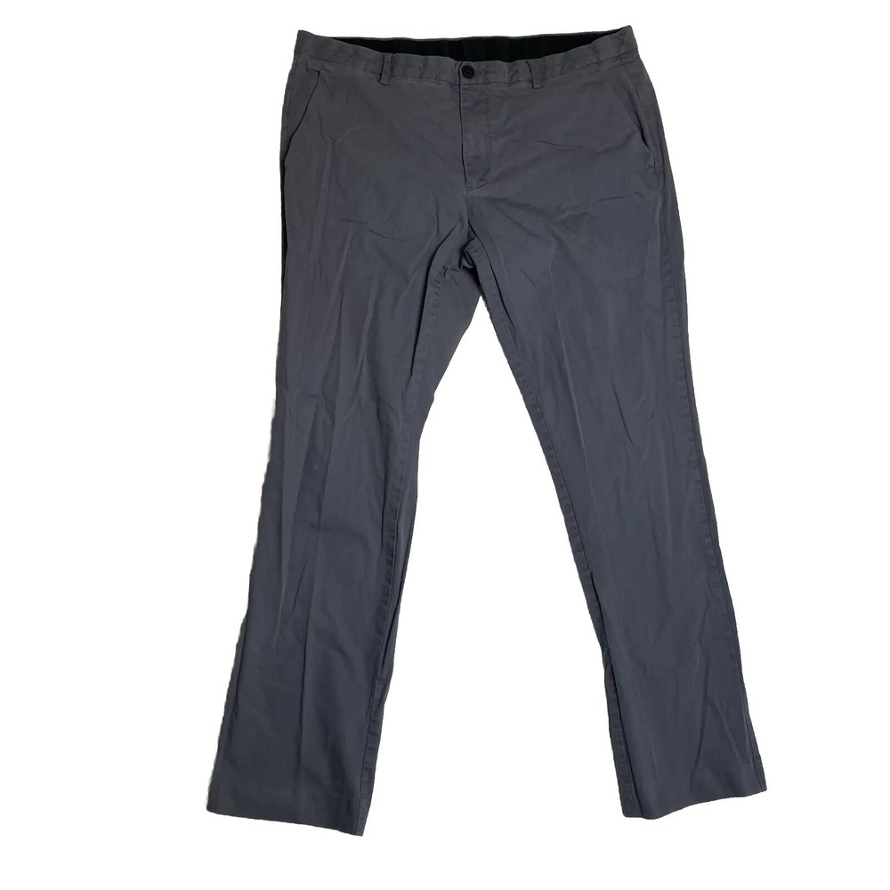 Bonobos Pants Mens 36x32 Straight Leg Gray Golf Pants Chino Stretch