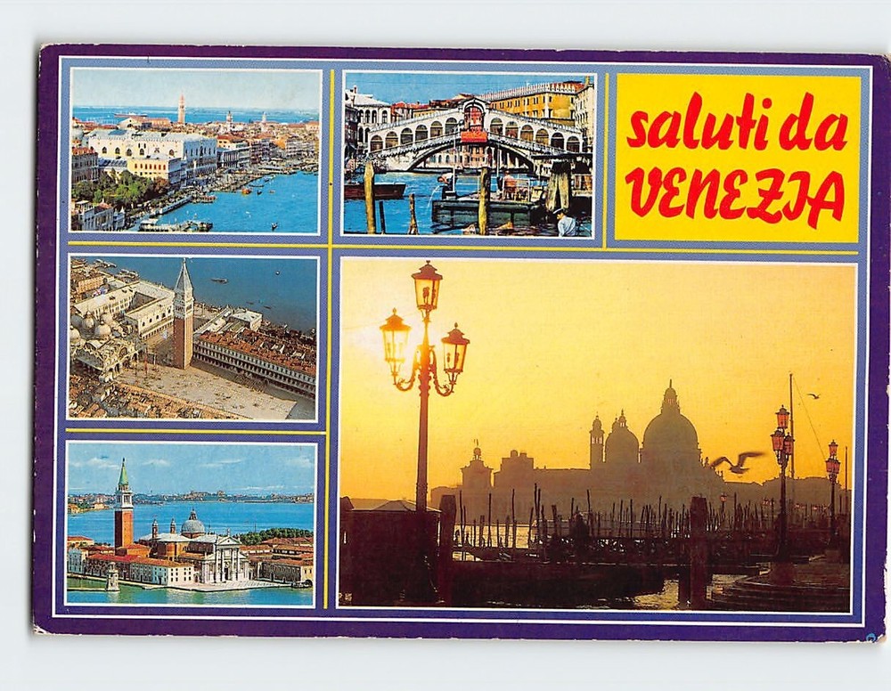 Postcard Greetings From Venice Italy