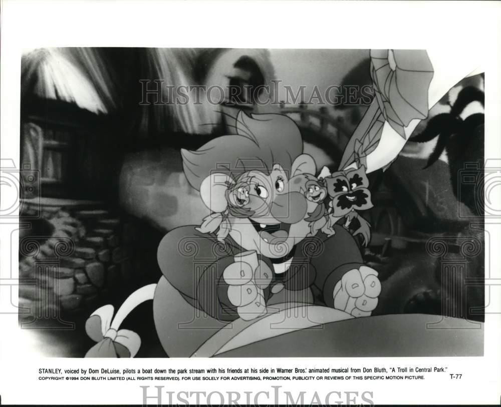 1994 Press Photo Stanley and animated characters of 