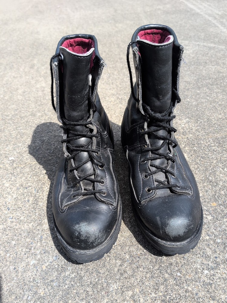 Vintage Danner Black Leather Gore-Tex Boots Vibram Soles Size 13 Men