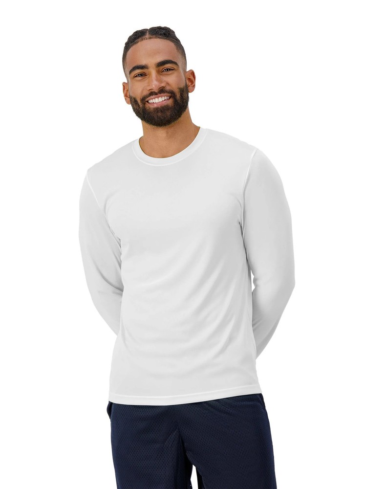 Hanes Men's Long Sleeve T-Shirt Men Cool DRI Performance Athletic Wicking XS-3XL