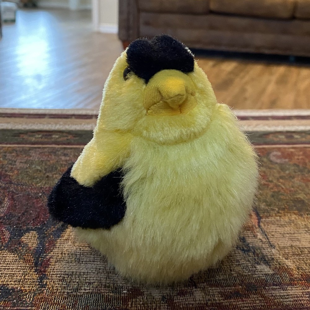 Wild Republic Audubon Plush American Goldfinch with Real Bird Sounds