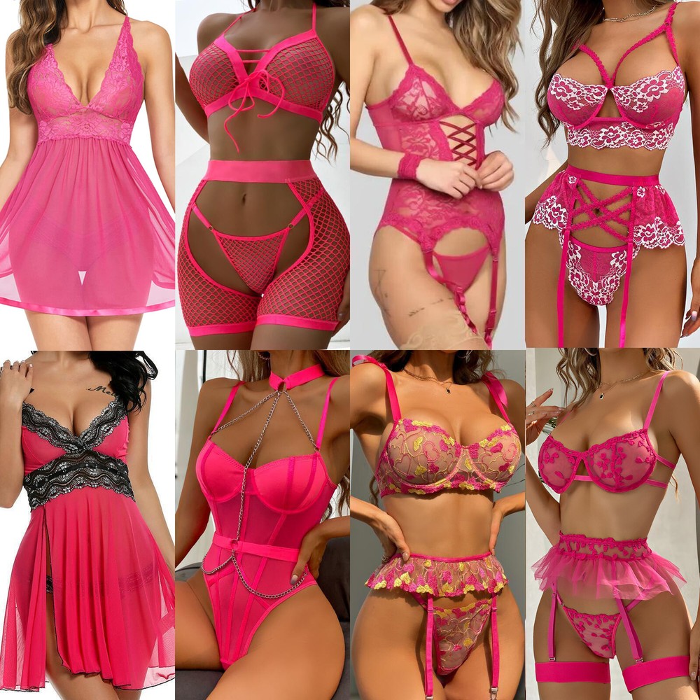 Women's Sexy-Lingerie Babydoll G-string Sleepwear Underwear Lace Dress Nightwear